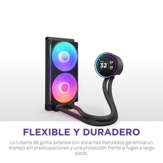 NZXT Kraken Elite 240 RGB Kit de Refrigeração Líquida com Ecrã IPS 240mm Preto