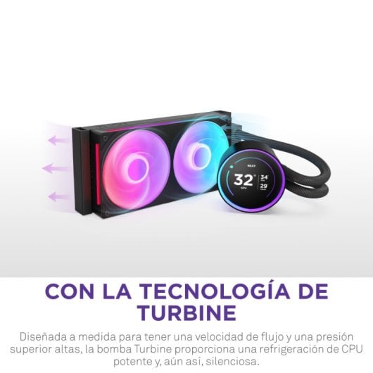 NZXT Kraken Elite 240 RGB Kit de Refrigeração Líquida com Ecrã IPS 240mm Preto