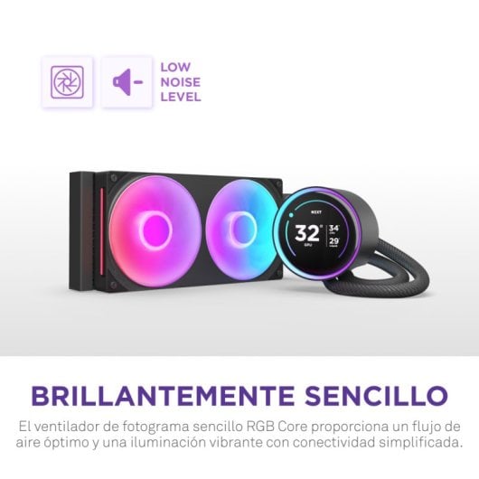 NZXT Kraken Elite 240 RGB Kit de Refrigeração Líquida com Ecrã IPS 240mm Preto