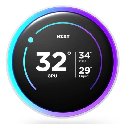 NZXT Kraken Elite 240 RGB Kit de Refrigeração Líquida com Ecrã IPS 240mm Branco