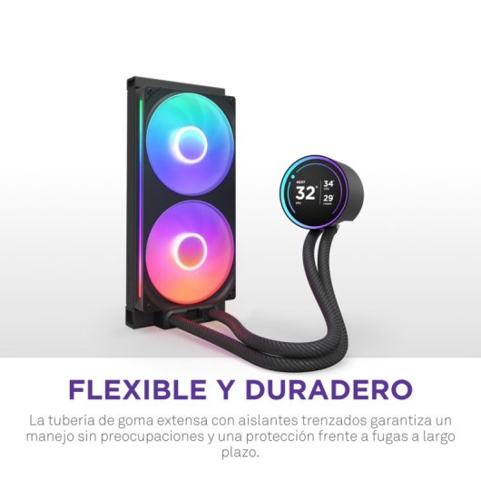 NZXT Kraken Elite 280 RGB Kit de Refrigeração Líquida com Ecrã IPS 280mm Preto