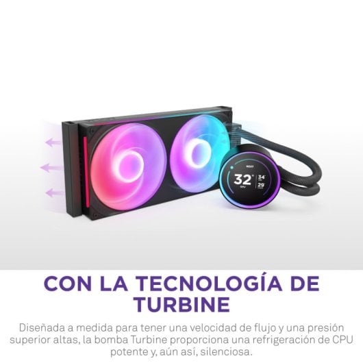 NZXT Kraken Elite 280 RGB Kit de Refrigeração Líquida com Ecrã IPS 280mm Preto