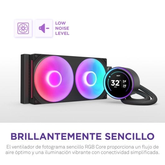 NZXT Kraken Elite 280 RGB Kit de Refrigeração Líquida com Ecrã IPS 280mm Preto