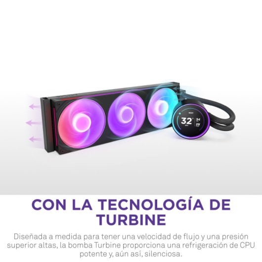 NZXT Kraken Elite 360 RGB Flüssigkeitskühlsatz mit 360-mm-IPS-Display, Schwarz