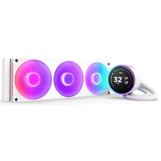 NZXT Kraken Elite 360 RGB Kit de Refrigeração Líquida com Ecrã IPS 360mm Branco