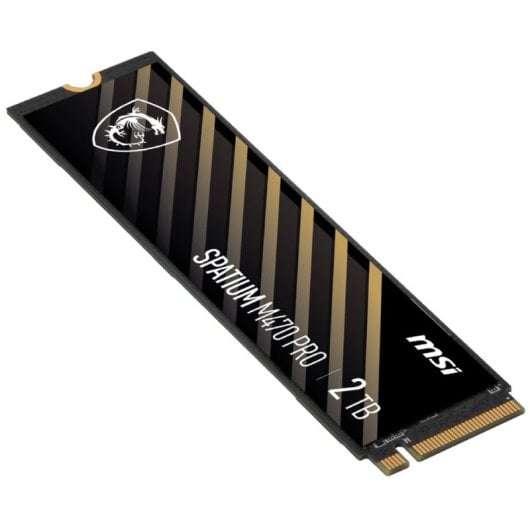 Disque SSD MSI SPATIUM M470 PRO 2 To 6 000 Mo/s NVMe PCIe 4.0 M.2 Gen4