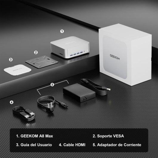 GEEKOM A8 Max Mini Pc AMD Ryzen 7 8845HS/32GB/1TB SSD