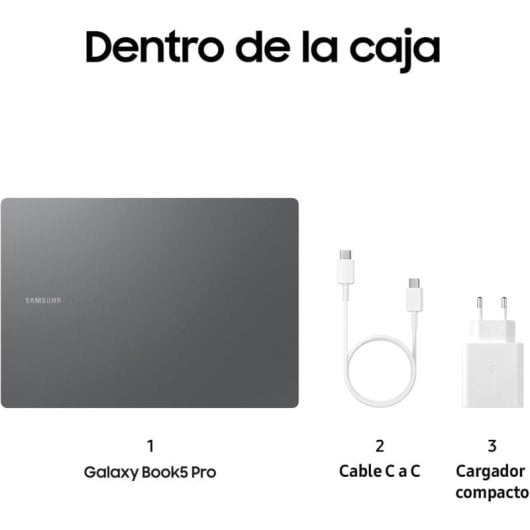 Samsung Galaxy Book5 Pro Dynamic AMOLED 2X Intel Core Ultra 7 258V/32GB/1TB SSD/14" Táctil