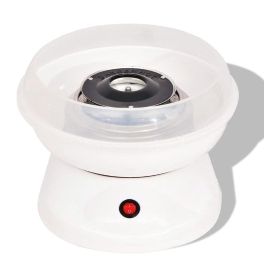 Macchina per zucchero filato Vidaxl 480 W Bianca