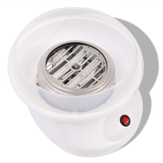 Macchina per zucchero filato Vidaxl 480 W Bianca
