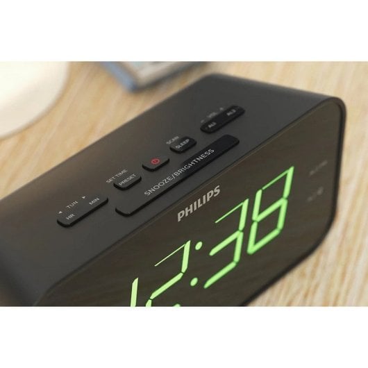 Philips TAR3306/12 Radiodespertador con Pantalla LED Digital y Función de Alarma Dual