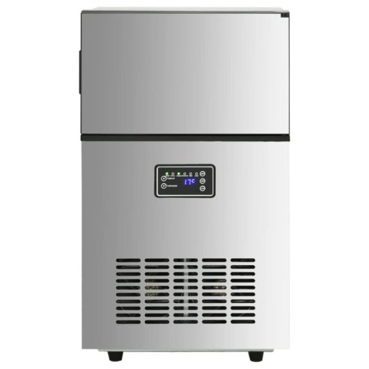 Vidaxl Máquina De Hacer Cubitos De Hielo 45 Kg/24H Plateada