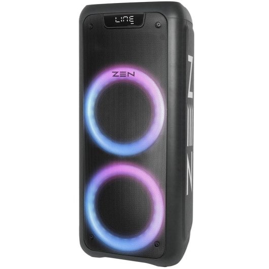 Enceinte Bluetooth Zen Phoenix avec éclairage LED et microphone sans fil 25W RMS Noir