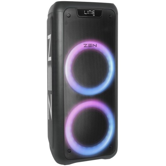 Enceinte Bluetooth Zen Phoenix avec éclairage LED et microphone sans fil 25W RMS Noir