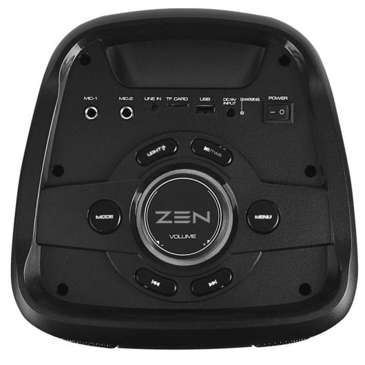 Enceinte Bluetooth Zen Phoenix avec éclairage LED et microphone sans fil 25W RMS Noir