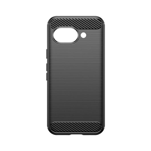 Max Power Digital Funda Fibra de Carbono Carcasa Antigolpes Silicona Negra para Google Pixel 9a