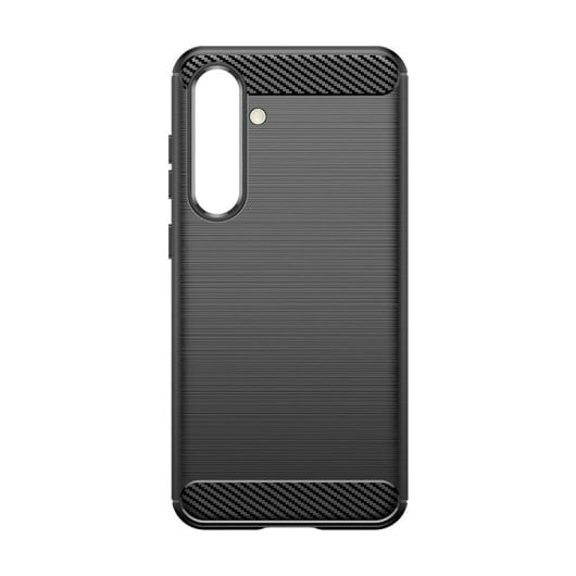 Max Power Digital Funda Fibra de Carbono Antigolpes Silicona Negra para Samsung Galaxy S24 FE