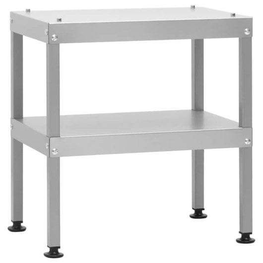 Vidaxl 3187617 Defumador com Mesa em Aço Galvanizado