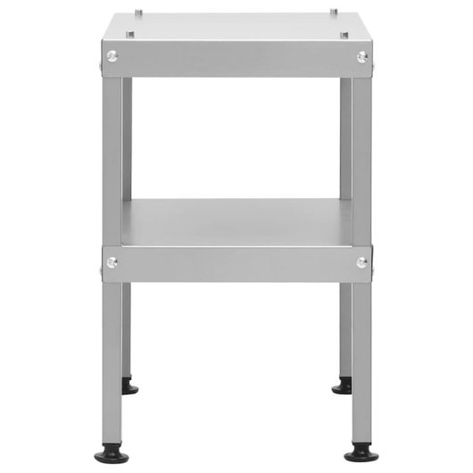 Vidaxl 3187617 Defumador com Mesa em Aço Galvanizado