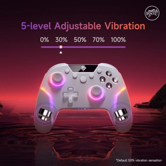 EasySMX X20 Gamepad Inalámbrico RGB Bluetooth/2.4GHz 1000mAh USB-C Blanco para PC/Switch/Android/iOS