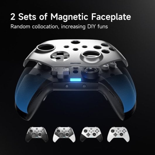 EasySMX X10 Kabelloses Gamepad, 1000 mAh, Bluetooth/2,4 G, lila, für PC/Switch/Steam Deck/iOS/Android