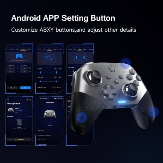 EasySMX X10 Kabelloses Gamepad, 1000 mAh, Bluetooth/2,4 G, lila, für PC/Switch/Steam Deck/iOS/Android