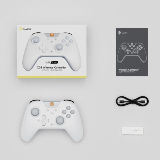 EasySMX X05 Gamepad wireless RGB Bluetooth/2,4 GHz 750 mAh 1000 Hz verde per PC/Switch/Android/iOS