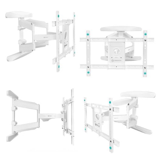 Onkron M6L-W Soporte Brazo Tv Giratorio e Inclinable De 40 A 75" Hasta 45,5 Kg Vesa 600x400 Blanco
