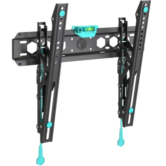 Support TV Onkron pour téléviseurs de 32 à 70 pouces - Support mural TV universel avec poids jusqu'à 60 kg - Support mural TV avec Vesa 75x75 - 400x400 mm / Support mural TV inclinable Tm5-b Noir