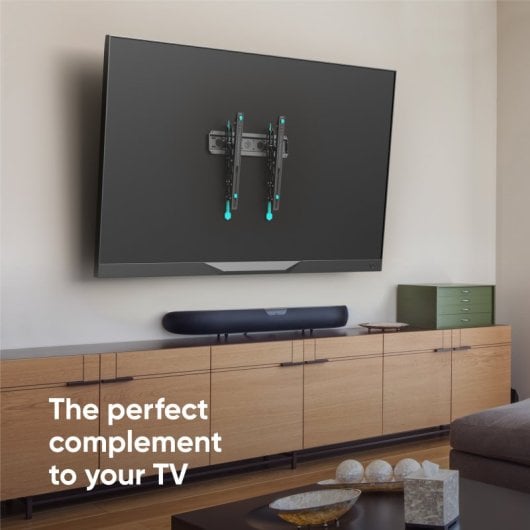 Support TV Onkron pour téléviseurs de 32 à 70 pouces - Support mural TV universel avec poids jusqu'à 60 kg - Support mural TV avec Vesa 75x75 - 400x400 mm / Support mural TV inclinable Tm5-b Noir