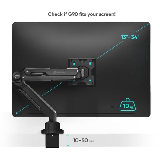Onkron Soporte Para Monitor Y Television De 13 A 34 Pulgadas - Brazo Para Monitor Y Tv Con Peso De Hasta 10 Kg - Soporte