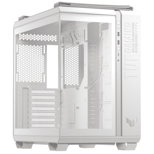 ASUS TUF GAMING GT502 HORIZON TG ARGB Boîtier tour moyen ATX double verre trempé USB-C Blanc