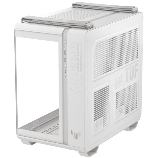 ASUS TUF GAMING GT502 HORIZON TG ARGB Boîtier tour moyen ATX double verre trempé USB-C Blanc