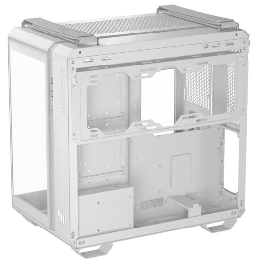 ASUS TUF GAMING GT502 HORIZON TG ARGB Boîtier tour moyen ATX double verre trempé USB-C Blanc