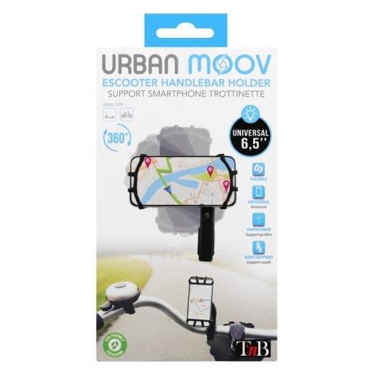 Support universel flexible 360° pour smartphone TnB UMTROTHOLD jusqu'à 6,5 pouces pour scooter/vélo électrique