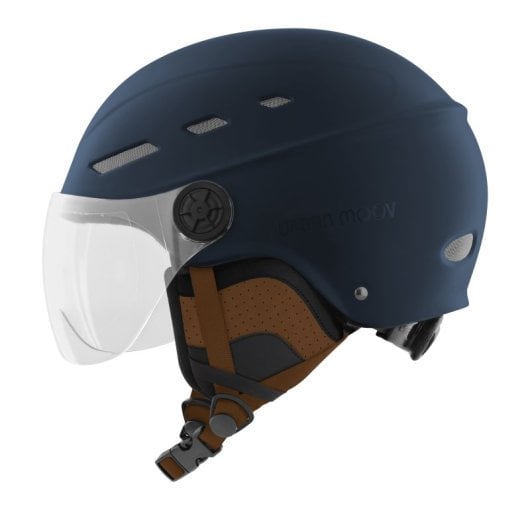 TnB Urban Moov Casco con Visera para Patinetes/Skate/Bicicleta Talla M/L 55-57cm Homologado UE Azul