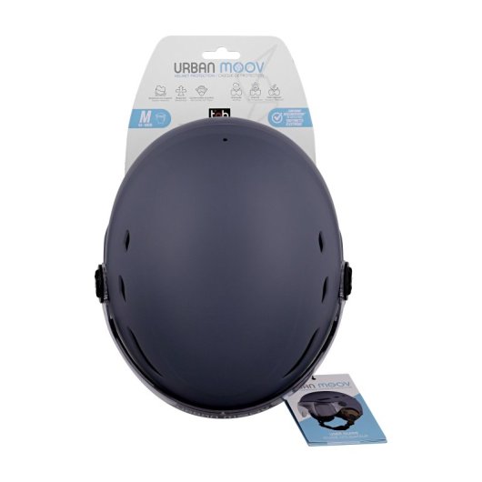 TnB Urban Moov Casco con Visera para Patinetes/Skate/Bicicleta Talla M/L 55-57cm Homologado UE Azul