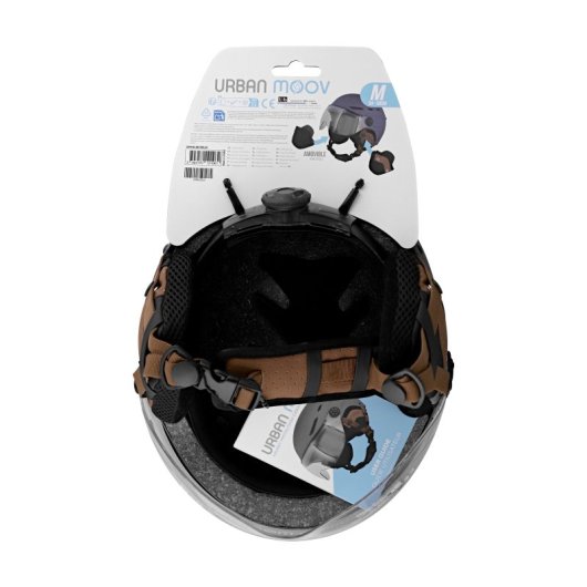 TnB Urban Moov Casco con Visera para Patinetes/Skate/Bicicleta Talla M/L 55-57cm Homologado UE Azul