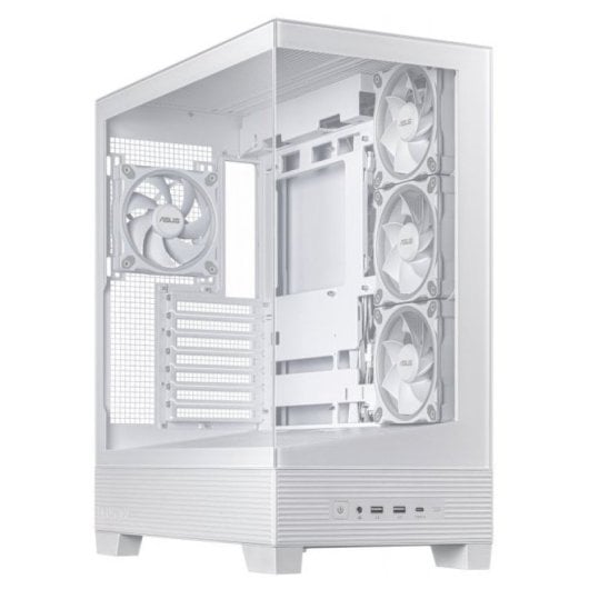 ASUS A31 PLUS ARGB Mid Tower ATX Doble Cristal Templado USB-C Blanca