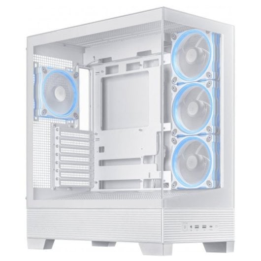 ASUS A31 PLUS ARGB Mid Tower ATX Doble Cristal Templado USB-C Blanca