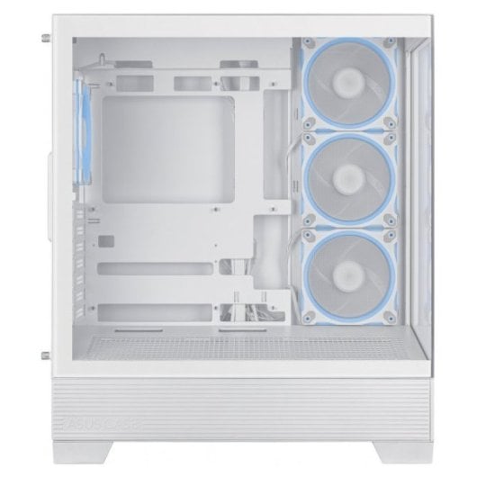 ASUS A31 PLUS ARGB Mid Tower ATX Doble Cristal Templado USB-C Blanca