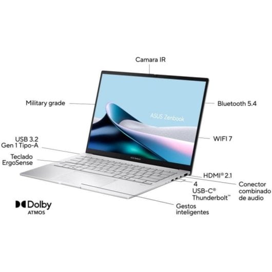 Portátil ASUS Zenbook 14 OLED UX3405 Intel Core Ultra 9 32GB 1TB OLED Arc 140T W11H Plata FR