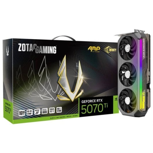 Carte graphique ZOTAC GAMING GeForce RTX 5070 Ti AMP Extreme INFINITY 16 Go GDDR7 Reflex 2 RTX AI DLSS4