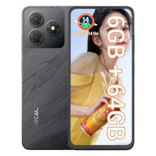 OSCAL Flat 2C 4G 2GB 64GB 6.56" Schwarz