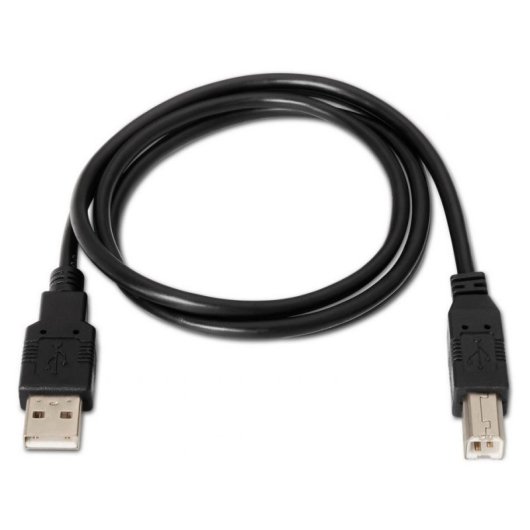 Aisens A101-0006 Cabo USB 2.0 para Impressora USB-A para USB-B 1.8m Preto