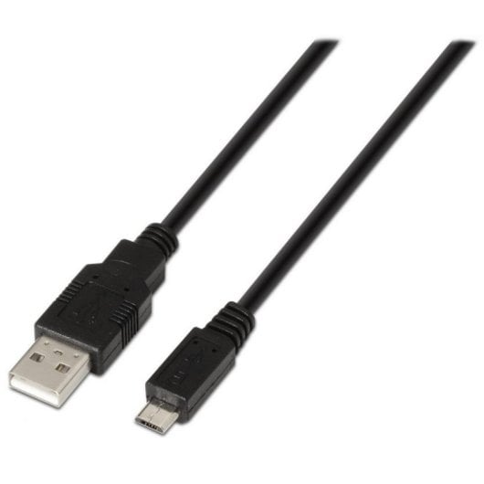 Aisens A101-0028 Cabo Micro-USB 2.0 para USB-A 1.8m Preto