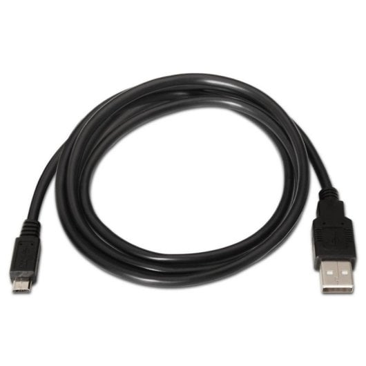 Aisens A101-0028 Cabo Micro-USB 2.0 para USB-A 1.8m Preto