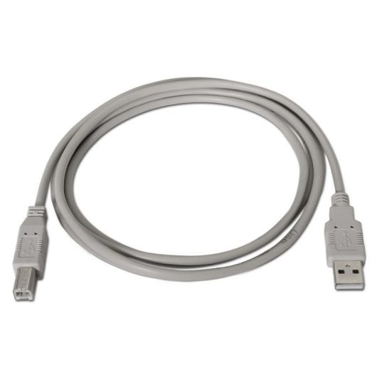 Aisens A101-0002 Cable USB 2.0 para Impresora USB-A a USB-B 1.8m Beige