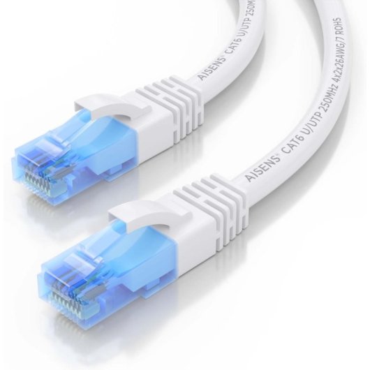 Aisens A135-0819 Cable de Red Latiguillo RJ45 CAT.6 UTP AWG26 CCA 1.0M Blanco
