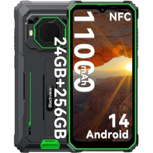 Blackview BV6200 Plus 8GB/256GB Smartphone Android 14 Verde